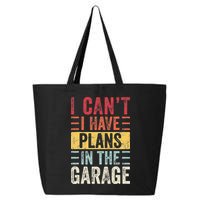 I Cant I Have Plans In The Garage Funny Car Mechanic Retro 25L Jumbo Tote