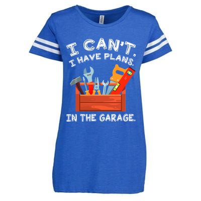 I Cant I Have Plans In Garage Funny Gift Enza Ladies Jersey Football T-Shirt