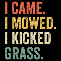I Came I Mowed I Kicked Grass Funny Lawn Mowing Gardener 16 in Basic Backpack