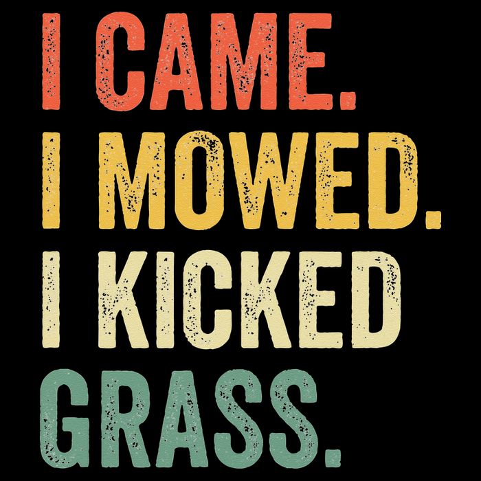 I Came I Mowed I Kicked Grass Funny Lawn Mowing Gardener 16 in Basic Backpack
