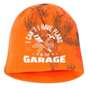 I Can't I Have Plans In The Garage Great Gift Kati - Camo Knit Beanie