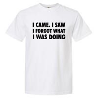 I Came I Saw I Forgot What I Was Doing Sarcastic Garment-Dyed Heavyweight T-Shirt