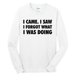 I Came I Saw I Forgot What I Was Doing Sarcastic Tall Long Sleeve T-Shirt