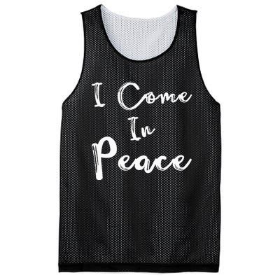 I Come In Peace IM Peace Mesh Reversible Basketball Jersey Tank