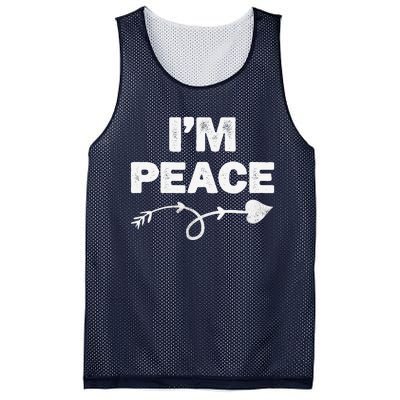 I Come In Peace I'm Peace Apparels Funny Couple's Matching Mesh Reversible Basketball Jersey Tank