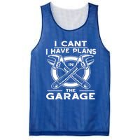 I Can't I Have Plans In The Garage Gift Mesh Reversible Basketball Jersey Tank