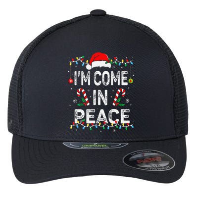 I Come In Peace IM Peace Matching Ugly Christmas Sweater Flexfit Unipanel Trucker Cap