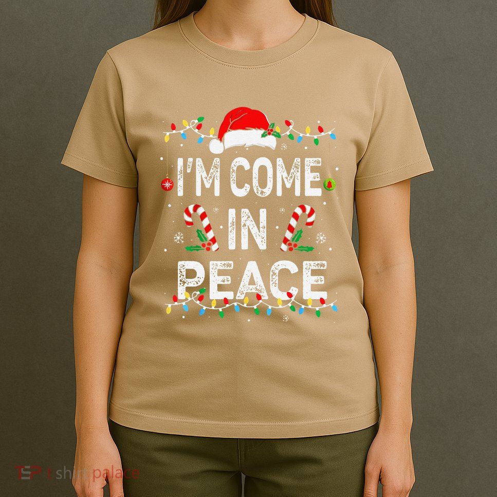 I Come In Peace IM Peace Matching Ugly Christmas Sweater T-Shirt