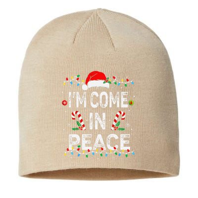 I Come In Peace IM Peace Matching Ugly Christmas Sweater Sustainable Beanie