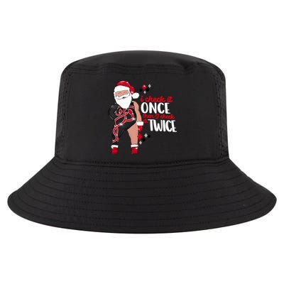 I Check It Once Then I Check It Twice Santa 1989 Christmas Sweatshirt Cool Comfort Performance Bucket Hat