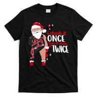 I Check It Once Then I Check It Twice Santa 1989 Christmas Sweatshirt T-Shirt