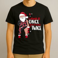 I Check It Once Then I Check It Twice Santa 1989 Christmas Sweatshirt T-Shirt
