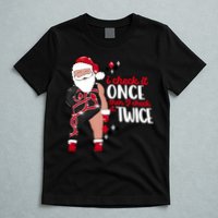 I Check It Once Then I Check It Twice Santa 1989 Christmas Sweatshirt T-Shirt