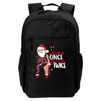 I Check It Once Then I Check It Twice Santa 1989 Christmas Sweatshirt Backpack
