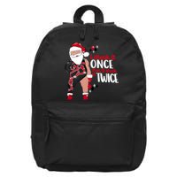 I Check It Once Then I Check It Twice Santa 1989 Christmas Sweatshirt 16 in Basic Backpack