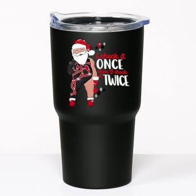 I Check It Once Then I Check It Twice Santa 1989 Christmas Sweatshirt Tumbler