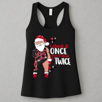I Check It Once Then I Check It Twice Santa 1989 Christmas Sweatshirt Womens Tank Top