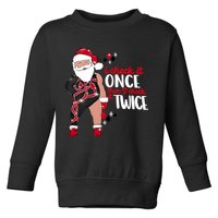 I Check It Once Then I Check It Twice Santa 1989 Christmas Sweatshirt Toddler Sweatshirt