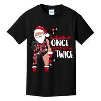 I Check It Once Then I Check It Twice Santa 1989 Christmas Sweatshirt Kids T-Shirt