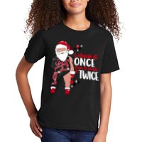 I Check It Once Then I Check It Twice Santa 1989 Christmas Sweatshirt Kids T-Shirt