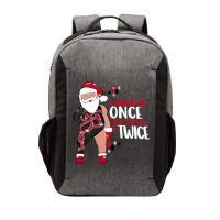 I Check It Once Then I Check It Twice Santa 1989 Christmas Sweatshirt Vector Backpack