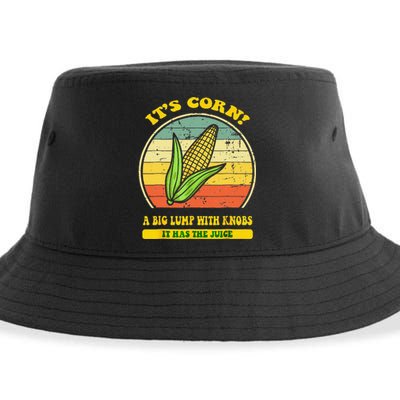 It’s Corn It Has The Juice Funny Corn Lover Trendy Sustainable Bucket Hat