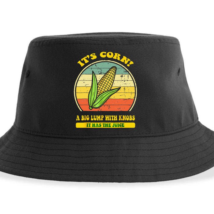 It’s Corn It Has The Juice Funny Corn Lover Trendy Sustainable Bucket Hat