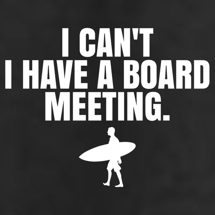 I Can't I Have A Board Meeting Surfing Funny Gift 7 Panel Mesh Trucker Snapback Hat