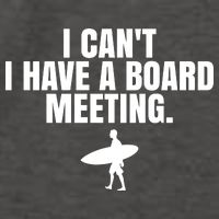 I Can't I Have A Board Meeting Surfing Funny Gift Vector Backpack