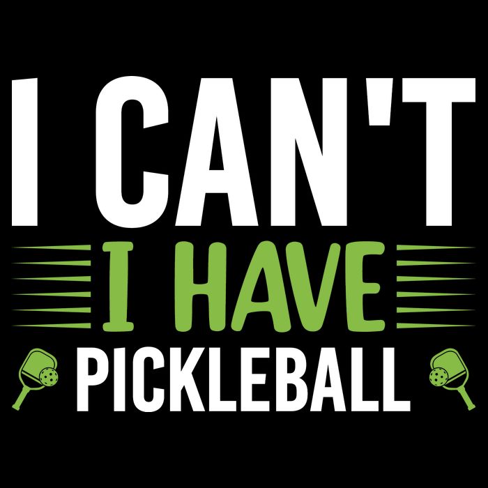I Can't I Have Pickleball Gift For Pickleball Player Cropped Pullover Crew