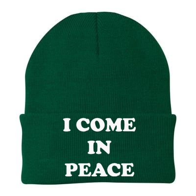 I Come In Peace IM Peace Apparels Funny CoupleS Matching Knit Cap Winter Beanie