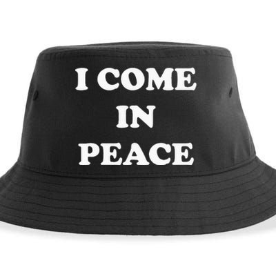 I Come In Peace IM Peace Apparels Funny CoupleS Matching Sustainable Bucket Hat