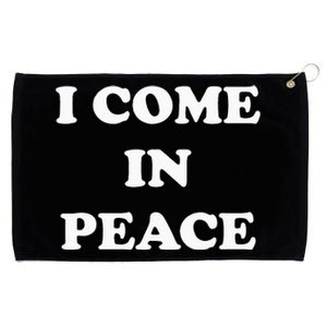 I Come In Peace IM Peace Apparels Funny CoupleS Matching Grommeted Golf Towel