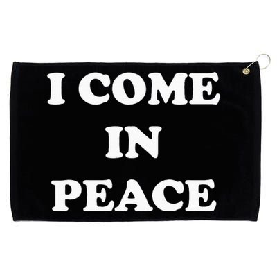 I Come In Peace IM Peace Apparels Funny CoupleS Matching Grommeted Golf Towel