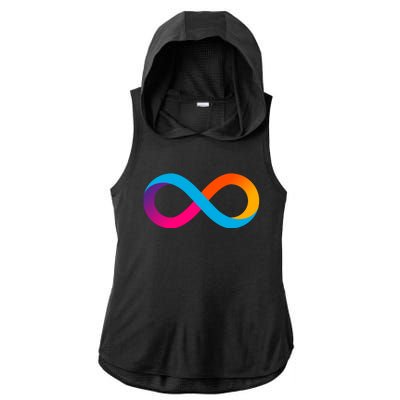 Internet Computer Icp Cryptocurrency Logo Ladies PosiCharge Tri-Blend Wicking Draft Hoodie Tank