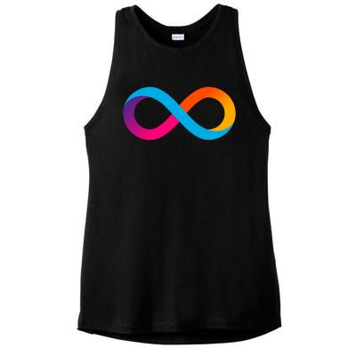 Internet Computer Icp Cryptocurrency Logo Ladies PosiCharge Tri-Blend Wicking Tank