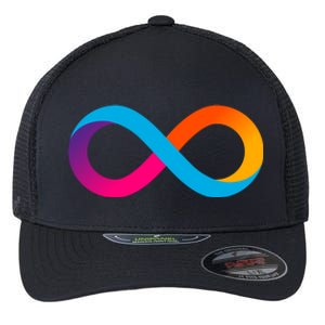 Internet Computer Icp Cryptocurrency Logo Flexfit Unipanel Trucker Cap