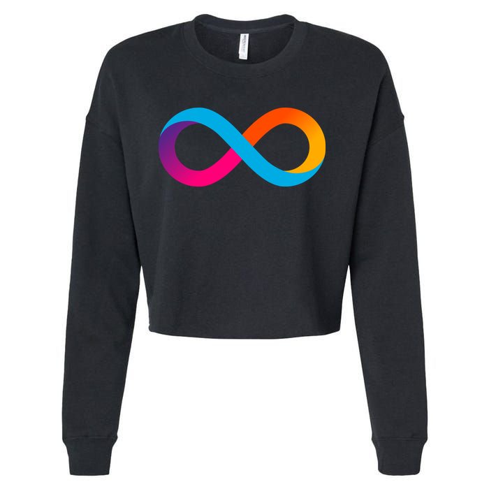 Internet Computer Icp Cryptocurrency Logo Cropped Pullover Crew