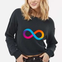 Internet Computer Icp Cryptocurrency Logo Cropped Pullover Crew