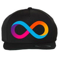Internet Computer Icp Cryptocurrency Logo Wool Snapback Cap