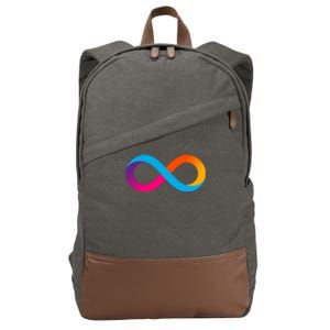 Internet Computer Icp Cryptocurrency Logo Cotton Canvas Backpack