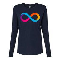 Internet Computer Icp Cryptocurrency Logo Womens Cotton Relaxed Long Sleeve T-Shirt