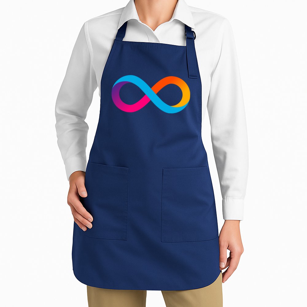 Internet Computer Icp Cryptocurrency Logo Apron