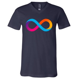 Internet Computer Icp Cryptocurrency Logo V-Neck T-Shirt