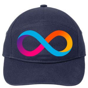 Internet Computer Icp Cryptocurrency Logo 7-Panel Snapback Hat