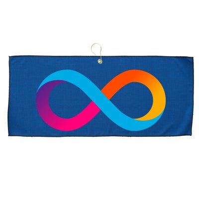 Internet Computer Icp Cryptocurrency Logo Large Microfiber Waffle Golf Towel