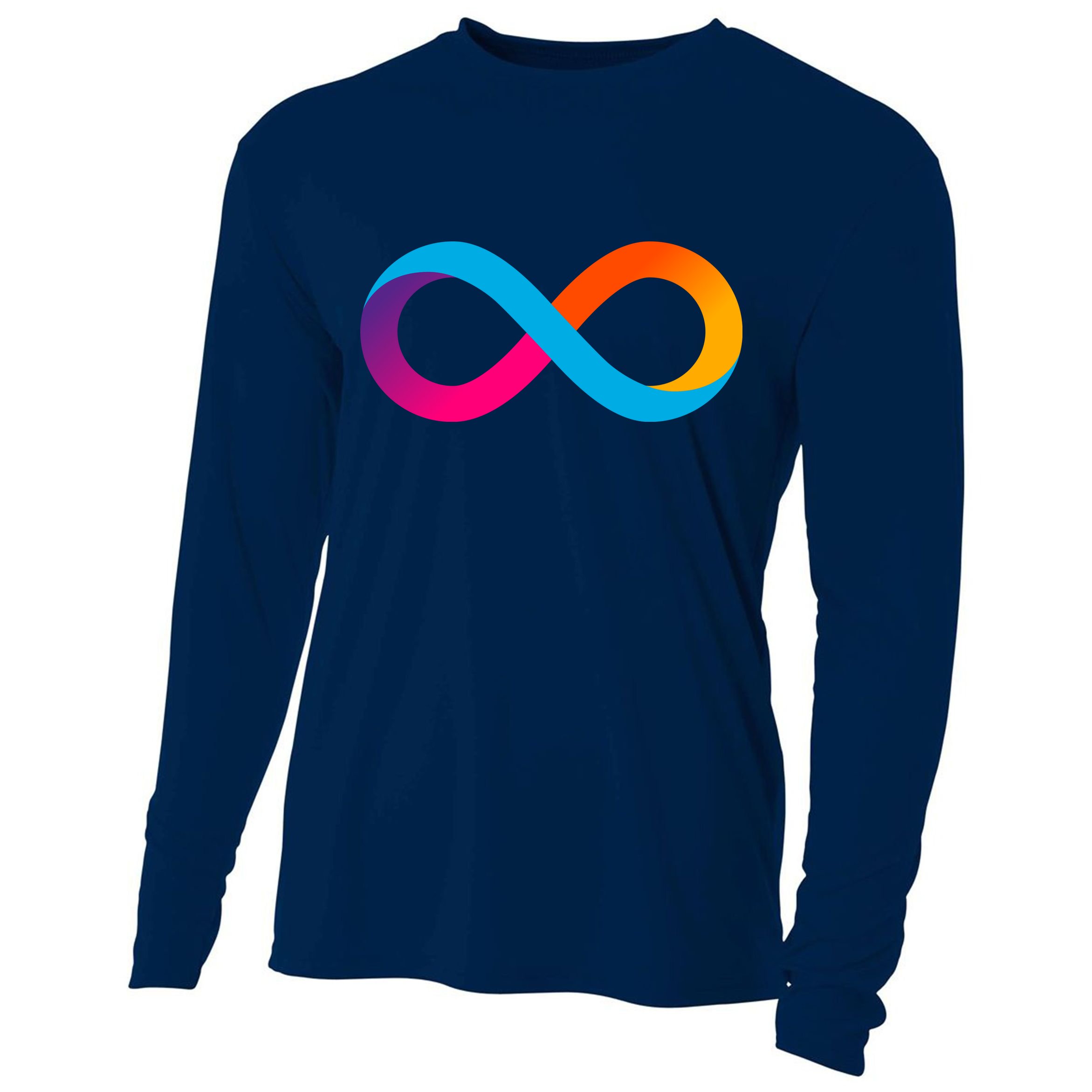 Internet Computer Icp Cryptocurrency Logo Cooling Performance Long Sleeve Crew