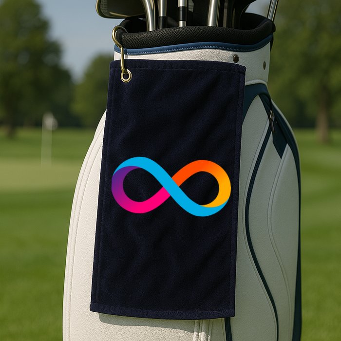 Internet Computer Icp Cryptocurrency Logo Golf Towel