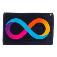 Internet Computer Icp Cryptocurrency Logo Grommeted Golf Towel