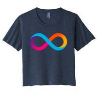 Internet Computer Icp Cryptocurrency Logo Women's Crop Top Tee